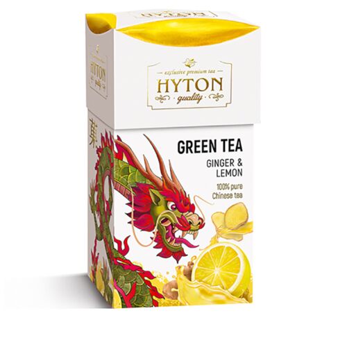 HYTON Китайский чай зеленый ИМБИРЬ И ЛИМОН 90г