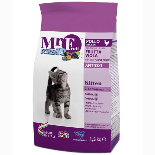 Forza 10: Mr Fruit Viola Kitten 1.5 кг., корм для котят с антиоксидантами из фиолетовых фруктов