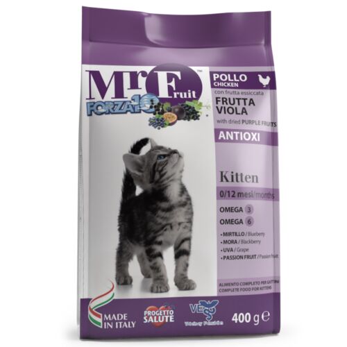 Forza 10: Mr Fruit Viola Kitten 400 гр., корм для котят с антиоксидантами из фиолетовых фруктов