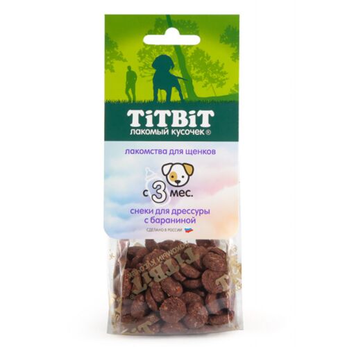 TitBit: Снеки для дрессуры с бараниной для щенков 70 г