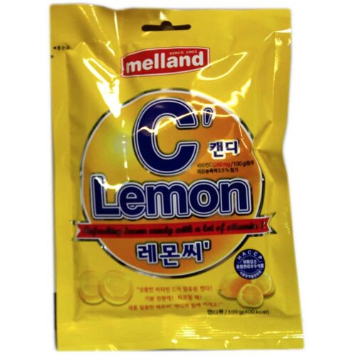 Карамель Melland "Lemon C Candy" со вкусом лимона 100г (Корея)