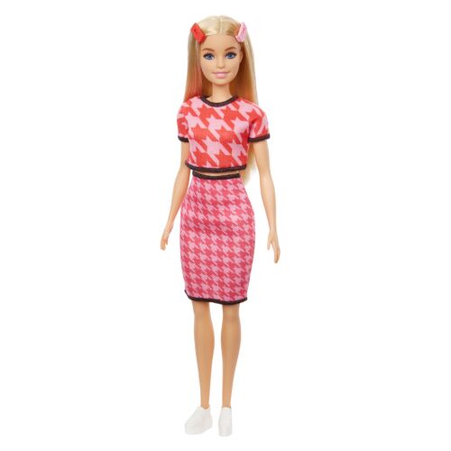 Barbie: Кукла Barbie серии "Игра с модой", в розовом топе и юбке
