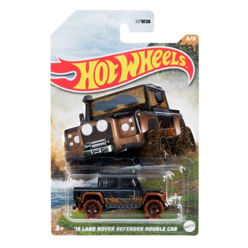 Hot Wheels: Basic. Коллекционная машинка Mud Runners​ - Land Rover Defender Double Cab '15