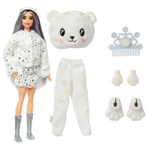 Barbie: Cutie Reveal. Игровой набор Белый Мишка