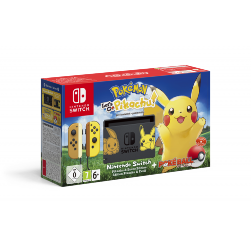 Игровая консоль Nintendo Switch Pikachu & Eevee Edition + Pokemon Let's Go, Pikachu!