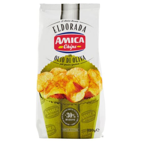 Чипсы картофельные Amica Chips Eldorada с оливковым маслом 130 гр