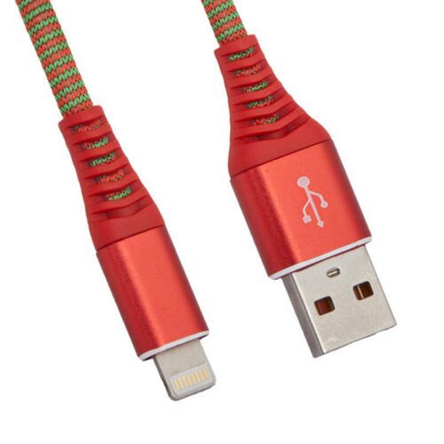 Кабель LP для Apple Lightning 8 pin Носки (красный/блистер)