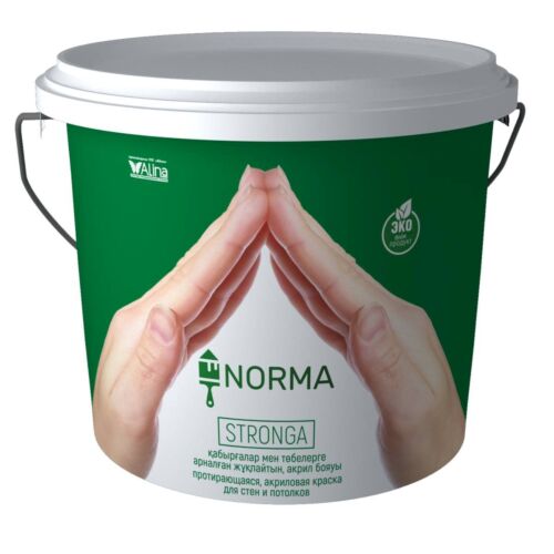 Краска водоэмульсионная, NORMA Stronga, 1 кг (интерьерная, протирающаяся)