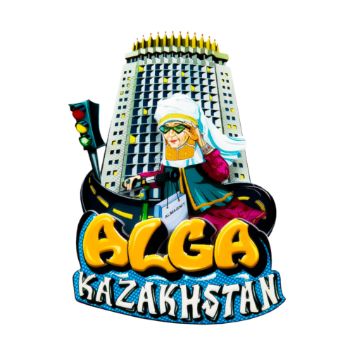 Магнит Апашка на самокате