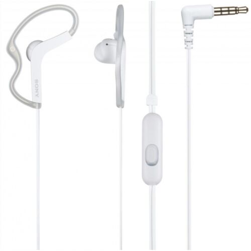 Наушники Sony MDR-AS210AP cпортивные заушины white with Mic