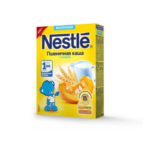 Nestle: Каша 250г Пшеница,тыква мол