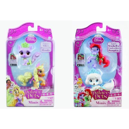 Blip Toys: Disney Princess Palace Pets Minis. Котенок Тианы Lily и пони Рапунцель Blondie/Котенок Авроры Pumpkin и пони Белль Seashel
