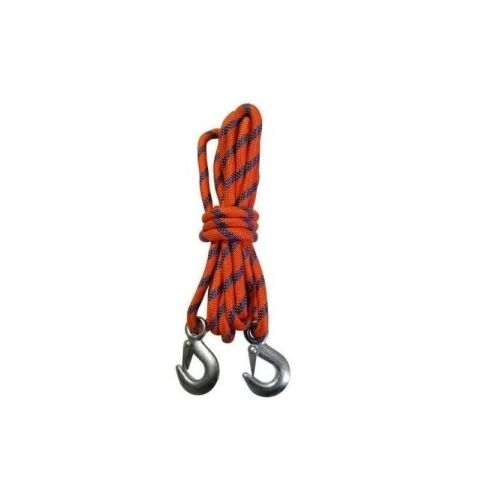 Трос-шнур альпинистский УиК 3,5 т х 12 мм, 2 крюка, в чехле