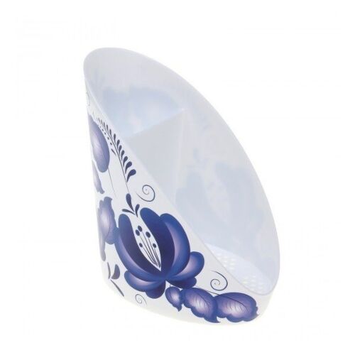 Сушилка для губки и щетки ДЕКО голубые цветы
