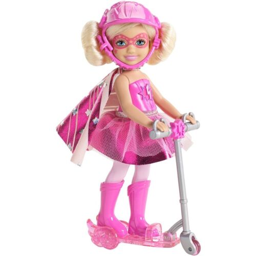Barbie: Супер принцессы, Челси на самокате в розовом