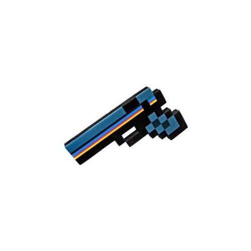 Minecraft: Пистолет пиксельный синий 24см