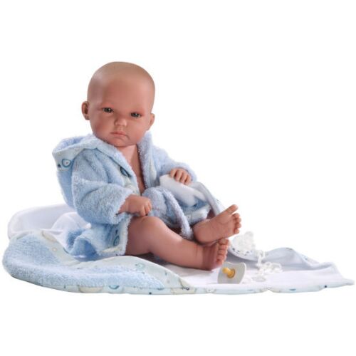 LLORENS: Кукла малыш 35см в халатике с одеялом