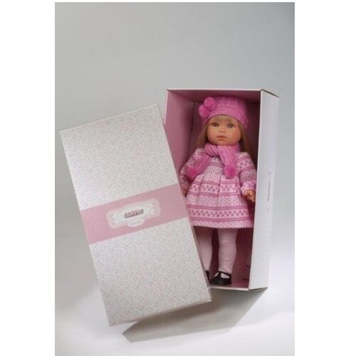 LLORENS: Кукла Лаура 45см, блондинка в розовом платье