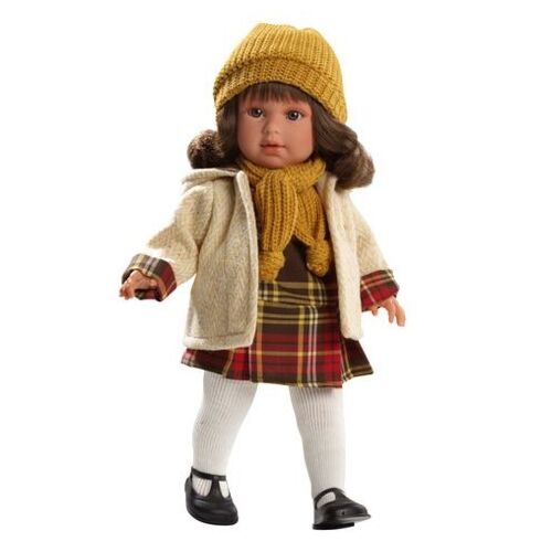 LLORENS: Кукла Мартина 40см, брюнетка в бежевом пальто