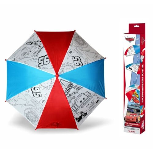 Зонтик для раскрашивания "Тачки 2. Молния МакКуин и Мэтр"