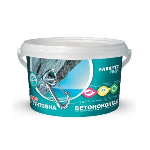 Грунтовка акриловая бетоноконтакт (3.5 кг) FARBITEX PROFI