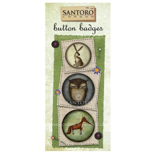 Santoro Набор значков Animals