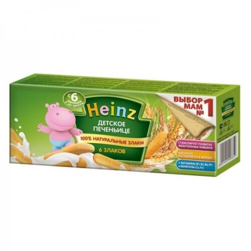 Heinz: Печенье 180г детское 6 злаков