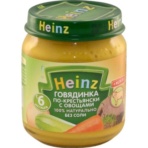 Heinz: Пюре 120г Говядинка по-крестьянски