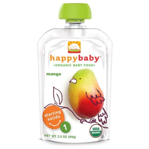 Happy Family: Пюре 99г Happy Baby S1 Манго