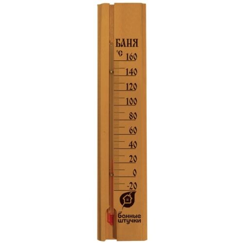 Термометр "Банные штучки"  "Баня" 24,8*5,3*1,1см для бани и сауны