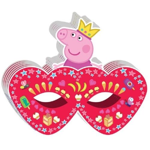 Peppa Pig: Маска бумажная "Пеппа-принцесса" 6 шт.