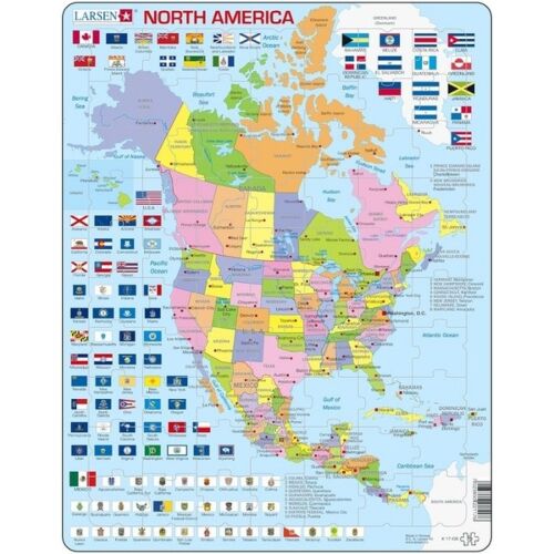 Larsen: Пазл "Карта Северной Америки"