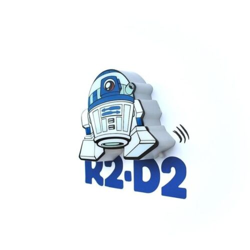 Star Wars: Пробивной мини 3D светильник R2-D2