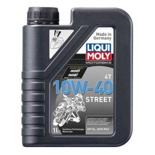 Масло LIQUI MOLY НС-синтетическое моторное  для 4-тактных мотоциклов Motorbike 4T 10W-40 Street  1л