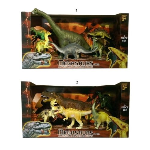 Megasaurs: Игровой набор Динозавров 6штук, в асс