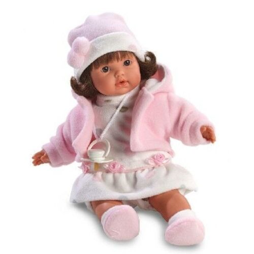LLORENS: Кукла Алиса 33см, брюнетка в розовом