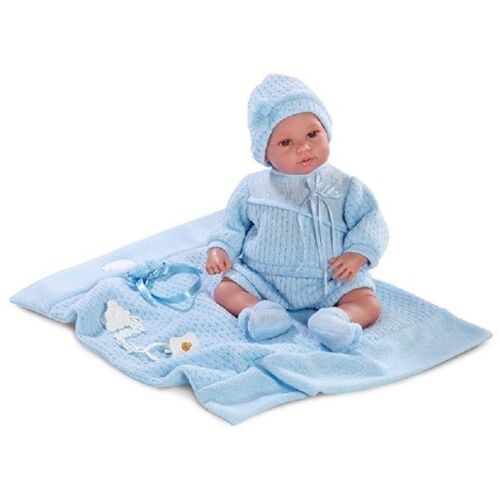 LLORENS: Кукла новорожденный малыш с одеялом, 36см