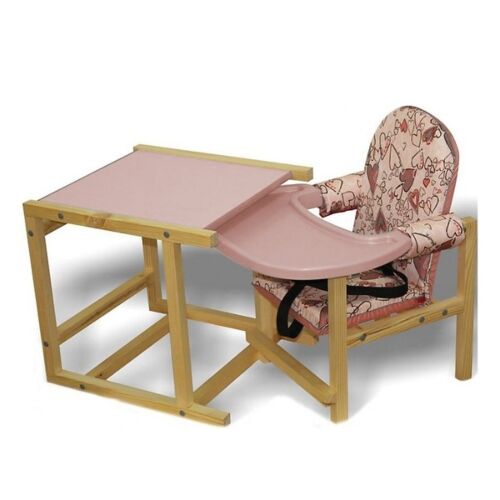 Вилт: Стул-стол для кормления СТД 07 пластиковая столешница Розовый