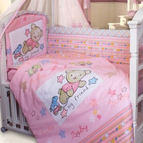 Золотой Гусь: Комплект в кровать 7 пр Zoo Bear розовый