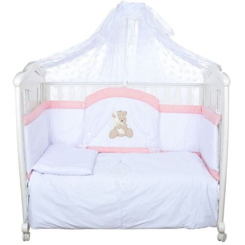 Балу: Комплект в кроватку Спокойной ночи розовый 7пр