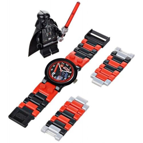 LEGO: Часы наручные аналоговые Star Wars с минифигурой Darth Vader