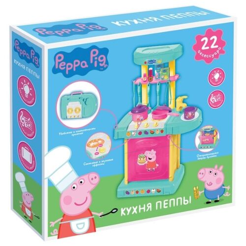 Peppa Pig: Н.р "Кухня Пеппы" свет, звук, 22 аксесс.