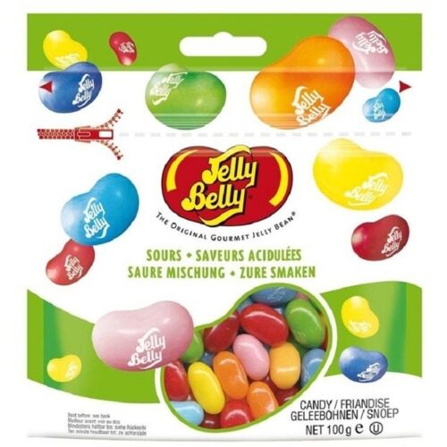 Jelly Belly жевательное драже ассорти кислые фрукты 100 г пакет