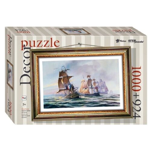 Step Puzzle: 1000 + рамка "Морской бой" (Пластиковый пазл)