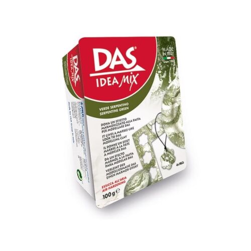 DAS IDEA MIX паста для моделирования, 100гр с имитацией натурального камня, serpentine green