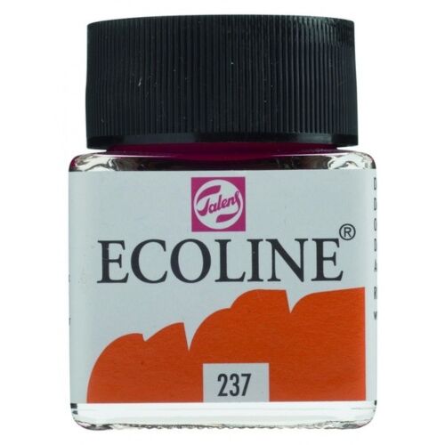 Краска акварельная жидкая ECOLINE, (237) Оранжевый тёмный, 30мл