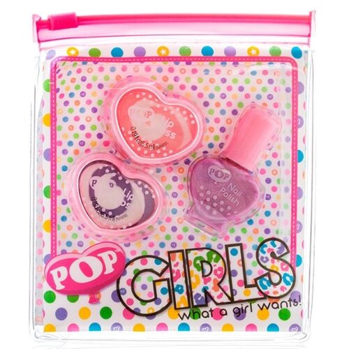 POP: Игровой набор детской декоративной косметики для губ и ногтей