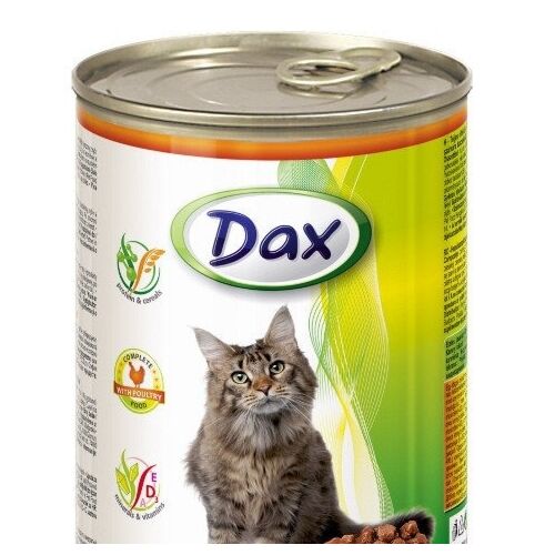 DAX: Корм cat chunks chickens 415 gr