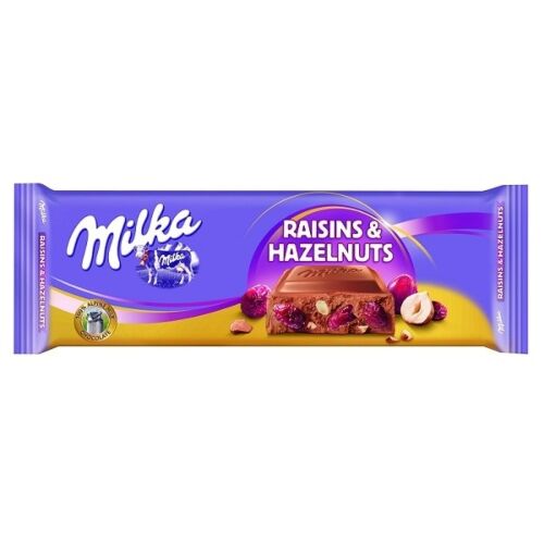 Шоколад Milka Raisins&Hazelnuts 300 гр