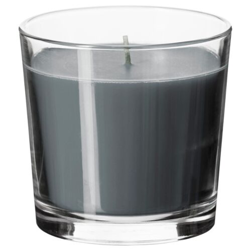Ароматическая свеча СИНЛИГ в стакане, эффект спа серый 302.510.87
